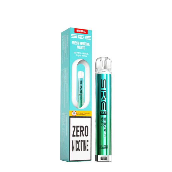 SKE Bar 600 Zero Nic Fresh Menthol Mojito Prefilled Pod Kit