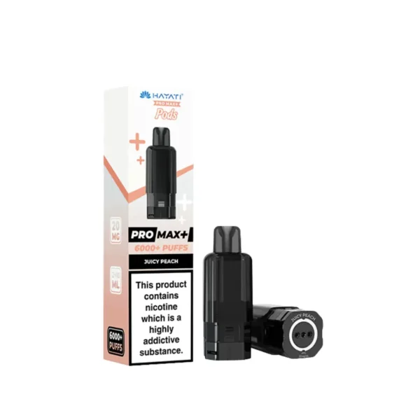 Hayati Pro Max Plus 6000 Juicy Peach Refill Replacement Pods