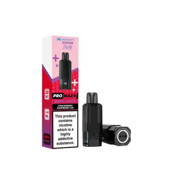 Hayati Pro Max Plus 6000 Strawberry Raspberry Ice Refill Replacement Pods