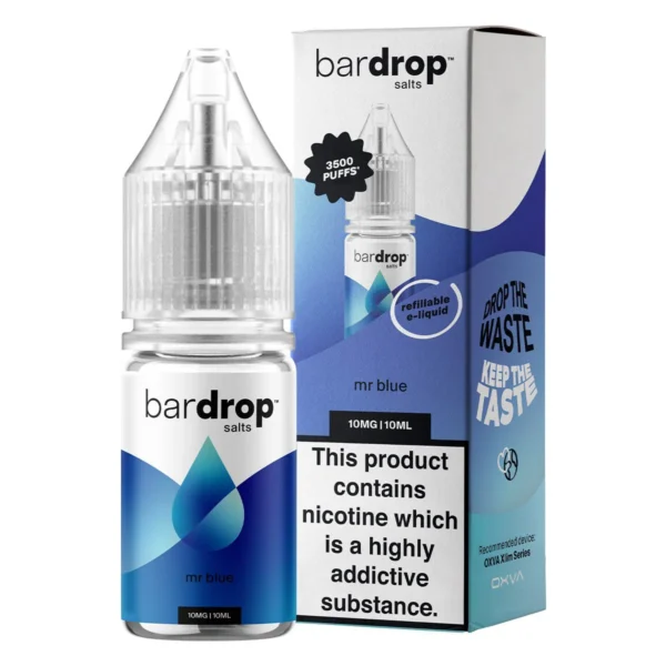 Bar Drop Salts Mr Blue 10ml Nic Salt E Liquid