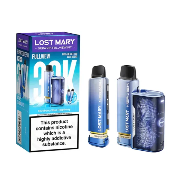 Lost Mary Nera 30K Fullview Prefilled Pod Kit Blueberry Sour Raspberry