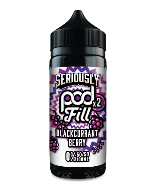 Seriously Pod Fill x2 Blackcurrant Berry 100ml E Liquid Seriously Pod Fill x2 Blackcurrant Berry 100ml E Liquid