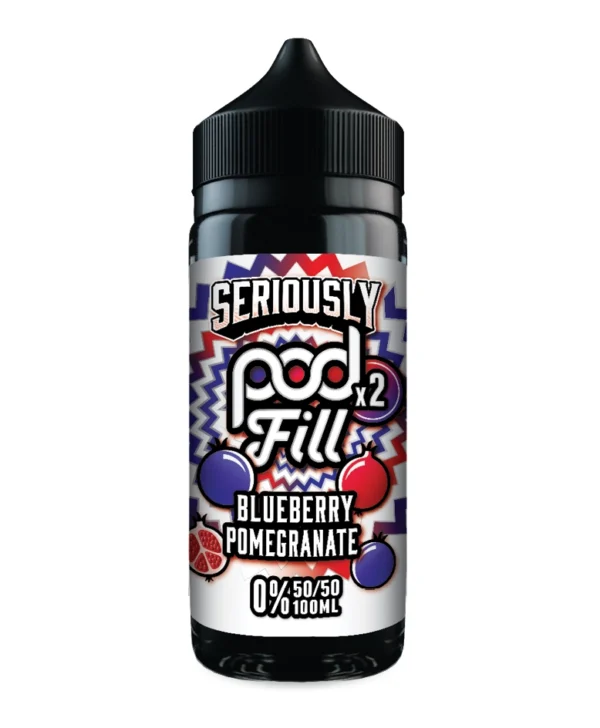 Seriously Pod Fill x2 Blueberry Pomegranate 100ml E Liquid Seriously Pod Fill x2 Blueberry Pomegranate 100ml E Liquid