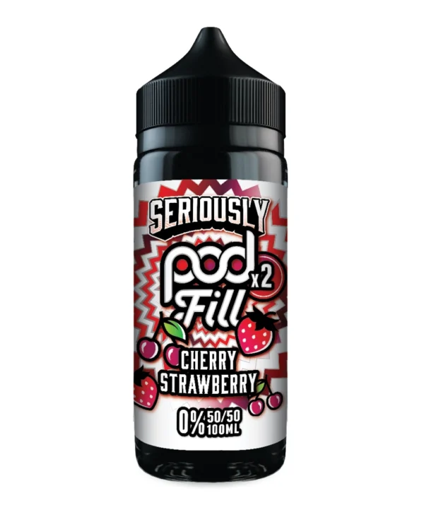 Seriously Pod Fill x2 Cherry Strawberry 100ml E Liquid Seriously Pod Fill x2 Cherry Strawberry 100ml E Liquid